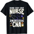 thumbnail image 1 of Behind Every Great Nurse Is An Exhausted CNA T-Shirt, 1 of 4