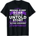 thumbnail image 1 of Behind Every Scar Eating Disorder Awareness T-Shirt, 1 of 3