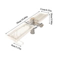 thumbnail image 1 of Behind the Faucet Sink Organizer, No-Drill Over the Sink Shelf, U-Shaped Faucet Storage Rack, Rustproof Metal Bathroom Countertop Organizer with Fast Drainage for Kitchen & Bathroom, 1 of 7