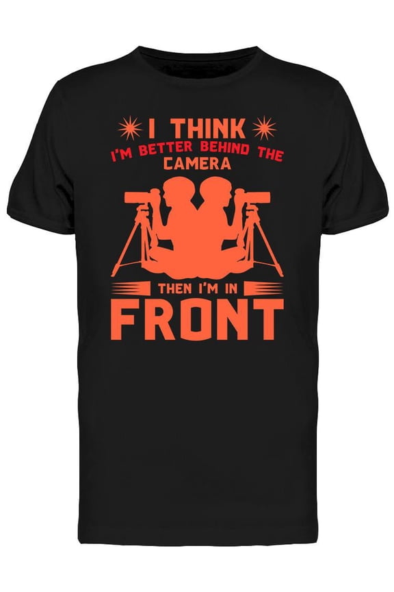 Behind The Camera T-Shirt Men -Image by Shutterstock, Male Medium