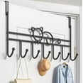 thumbnail image 1 of Behind the Door Hooks – No-Drill Metal Hanging Rack for Bedroom, Bathroom & Kitchen, Coat & Clothes Organizer, Space-Saving Door Storage, 3 Colors, 1 of 5