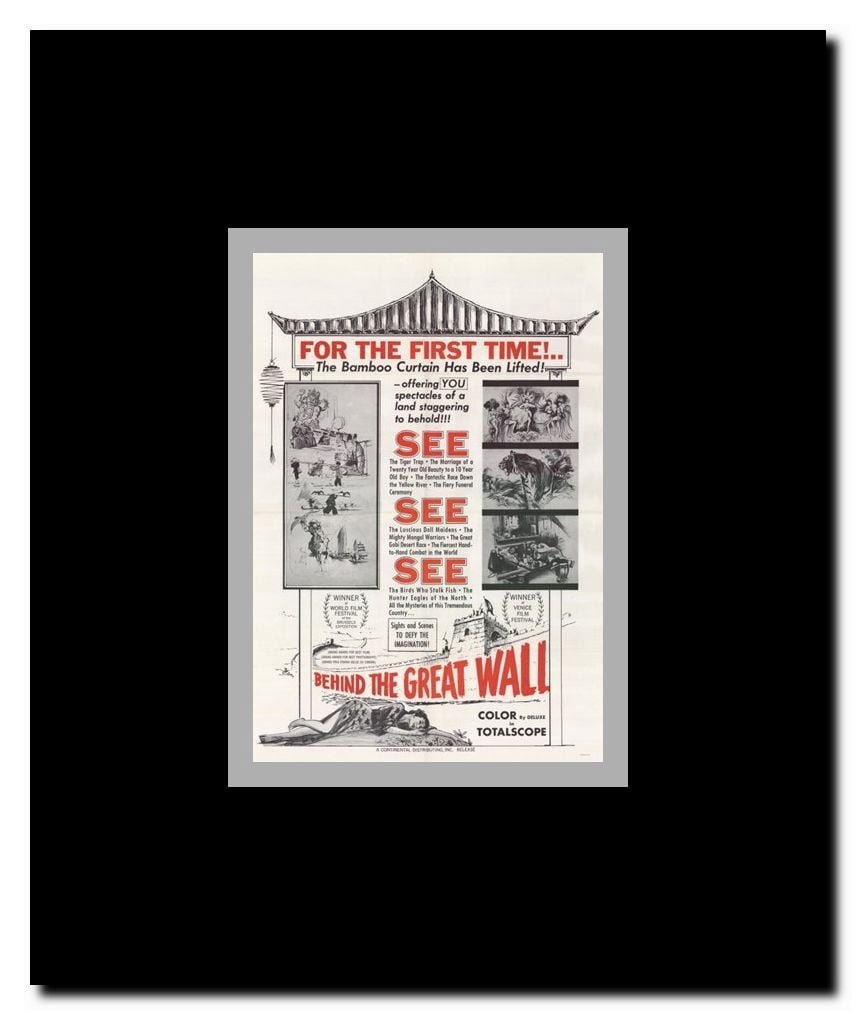 Behind the Great Wall Framed Movie Poster