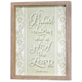 thumbnail image 1 of Behold Children Are Gift From Him White Floral 15 x 12 Wood Decorative Wall Sign Plaque, 1 of 1