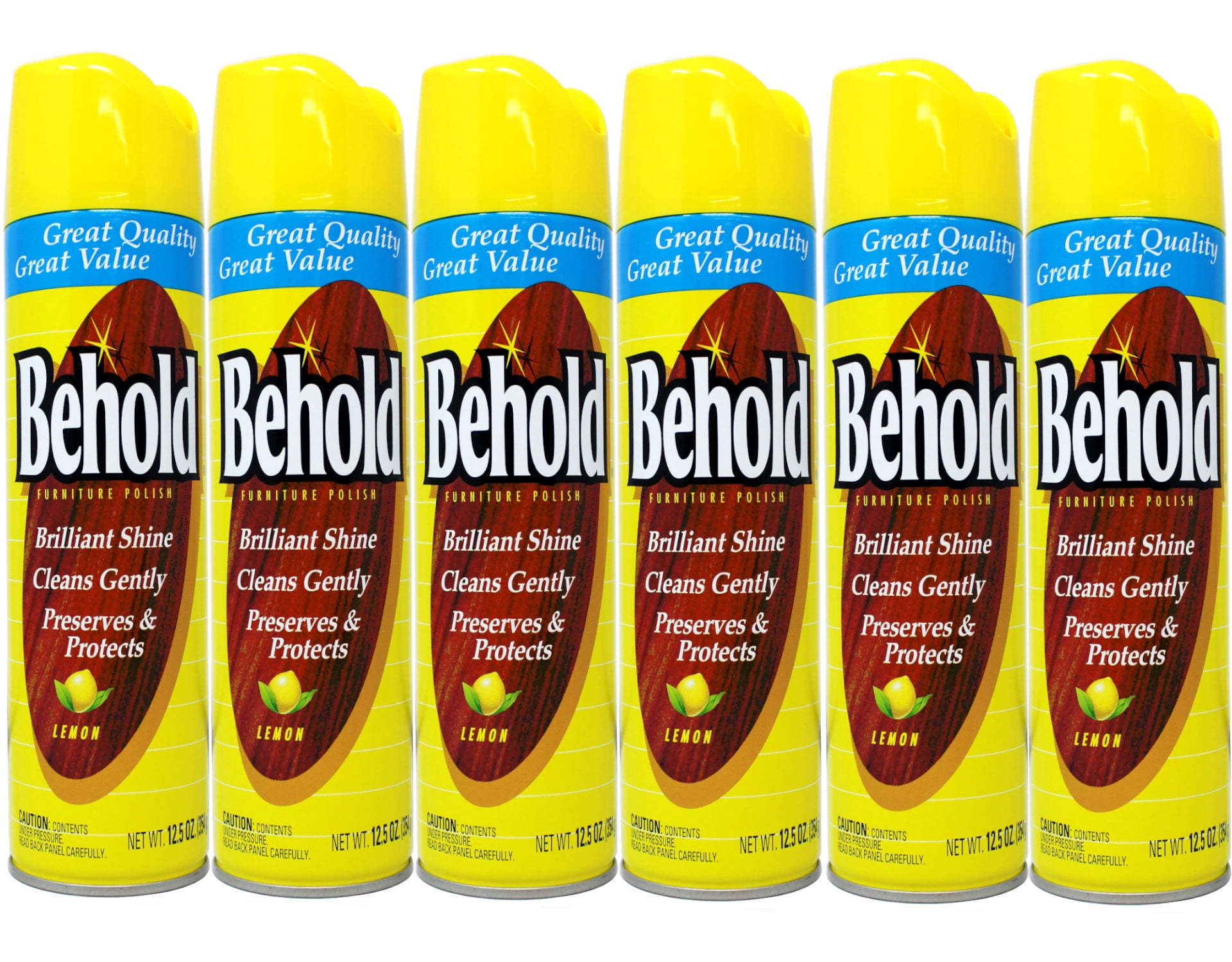 Behold Furniture Polish44; Lemon44; Pack Of 6 - Walmart.com