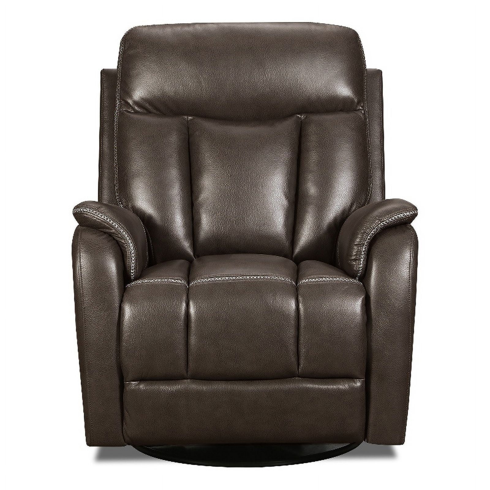 Behold Home Jamey Chocolate Swivel Glider Recliner