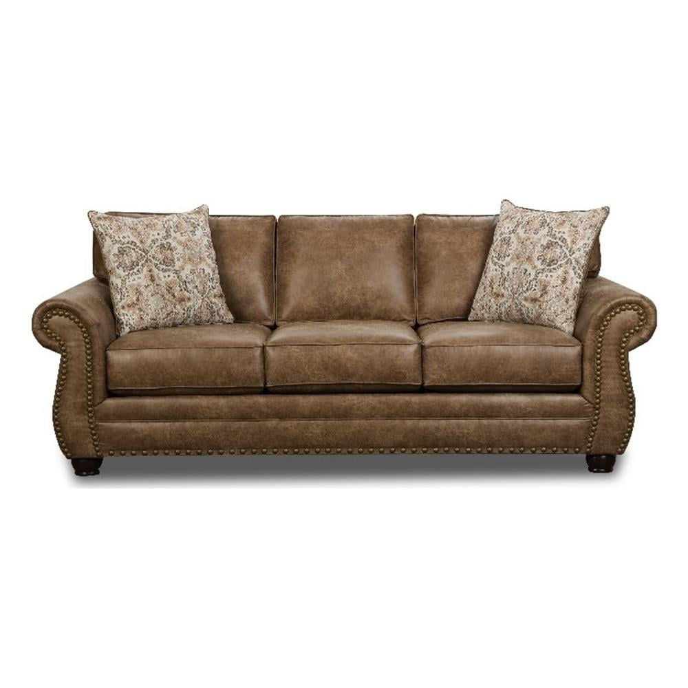 Behold Home Woodland Brown Sofa