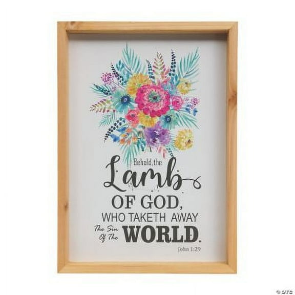 Behold the Lamb of God Wall Sign, Religious, Home Decor, 1 Piece