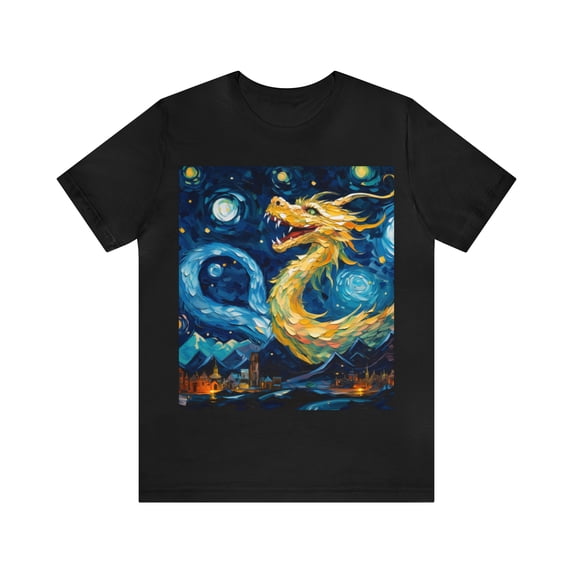 Behold the Night Dragon Unisex Jersey Short Sleeve Tee