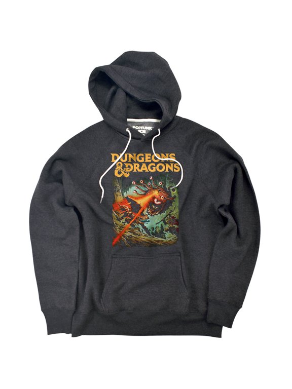 Beholder Strike Unisex Adult Slim Fit Pull-Over Heather Hoodie, Charcoal, Small