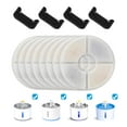 thumbnail image 1 of BN-LINK 12 Pack Cat Water Fountain Filters, Triple Filtration System Pet Cat Fountain Replacement Filter for 84oz/2.5L Pet Dog Drinking Water Dispenser(8 Filters & 4 Sponges), 1 of 7