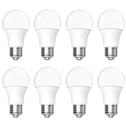 Behome 8 Pack A19 LED Light Bulbs, Energy Efficient 12W(100 Watt Equivalent), E26 Base, 6000K Daylight & 822 Lumens, Non-Dimmable(Daily Light White)