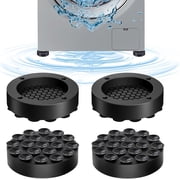 Behome 4 PCS Anti Vibration Pads for Washing Machine, Universal Anti Vibration Washing Machine Mat, Noise Reduction Mat for Washer Dryer Refrigerator Dishwasher, Black