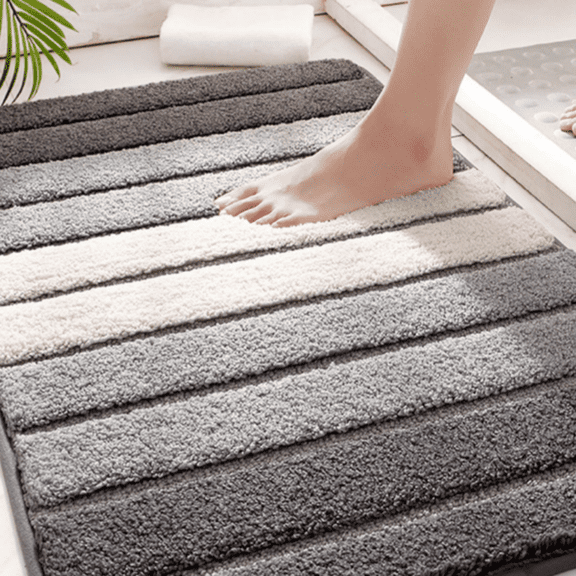 Behome 20x 32 Non-Slip Thick Bathroom Rugs, Extra Soft and Absorbent Shaggy Bath Mat, Washable Bath Rugs for Bathroom Floor, Tub and Shower