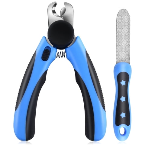 Behome Dog & Cat Nail Clippers and Trimmers,Reduce Over-Trimming,Safety Guard,Stainless Steel Razor Sharp Blades with Nail File, Grooming for Small Medium-Large Pets