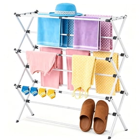 BN-LINK Drying Rack for Clothes, Foldable Laundry Rack for Sweaters, Blouses & More, Pre-Assembled & Extreme Stability , Indoor Outdoor Use, 29.92 X 14.56 x 41.33 inch