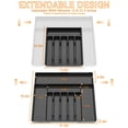 Curated visual reference: Kitchen Storage Solutions With Hidden Compartments Reference: Behome Kitchen Drawer Organizer Space Saving 9 Storage Compartments