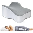thumbnail image 1 of Behome Knee Pillow, 14” Comfortable Memory Foam Leg Pillow for Side Sleeping, Hip Pillow Between Legs, Gray, 1 of 6