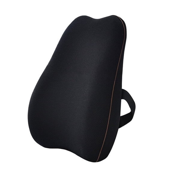 Behome Lumbar Support Pillow For Office Chair and Car Seat, Memory Foam Back Cushion with Adjustable Strap for Back Pain Relief