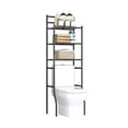 thumbnail image 1 of Behome Over The Toilet Storage Shelf, 3-Tier Bathroom Organizer Saver Space Rack, Classic Black, 1 of 5