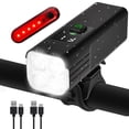 thumbnail image 1 of Behome Rechargeable Bike Light with 5+4 Light Modes, Waterproof Bicycle Light for Night Riding, Bicycle Headlight Set, Bike Light Front and Back Light for Road, Mountain, Night Riding, 1 of 7