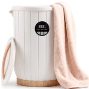 Behome Tower Warmer for Bathroom, 20L Large Hot Towel Warmers Bucket with Auto Shut Off, Child Lock, Heat Timer 15/30/45/60 Min Adjustable, ETL Certified Fits up to Two 40"x70" Towels