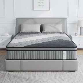 BEHOST 12 inch King Mattress in a Box with Memory Foam and Individual Pocket Springs for Deep Sleep