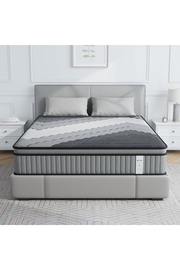 12 Inch Queen Memory Foam Mattress, Cooling Gel Infused Bed in a Box, Medium Soft Comfort for Pressure Relief, CertiPUR-US Certified, Breathable Soft Cover