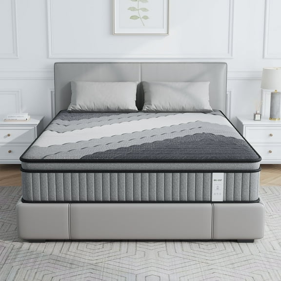 BEHOST 14 inch King Size Mattress in a Box with CertiPUR-US Memory Foam, Fire-Retardant & Reinforced Edge Support