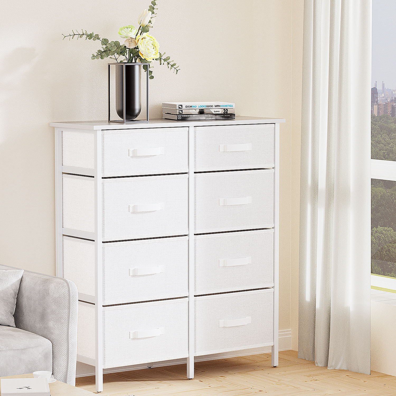 Behost Large 8 Drawer Dressers for Bedroom Furniture, Living Room