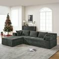 thumbnail image 1 of Behost 105" Modular Sectional Sofa for Living Room, L Shaped Cloud Couch Chenille, Dark Gray, 1 of 9
