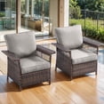 thumbnail image 1 of Bellefurn Patio Chairs Set of 2,Wicker Outdoor Furniture Chairs Set Rattan High-Back Outdoor Chairs with Cushions for Porch,Deck,Balcony,Garden, 1 of 10