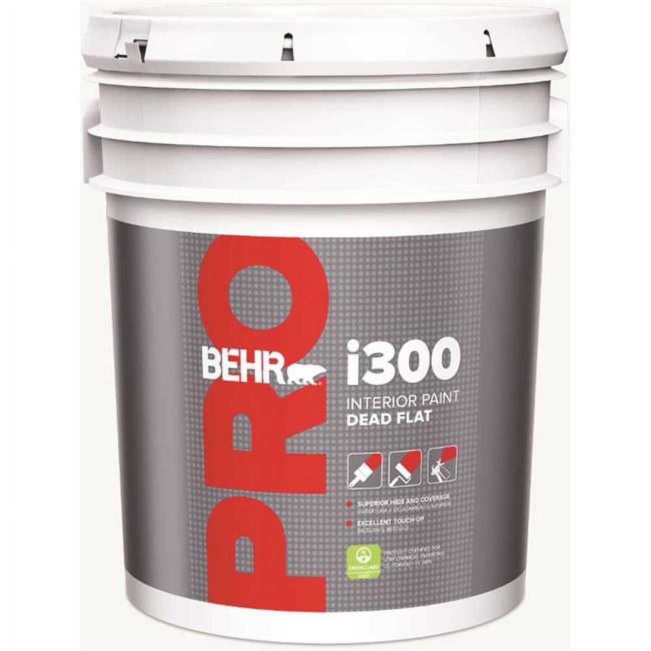 Behr Pro PR31005 5 gal I300 Base Dead Flat Interior Paint, White