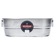 Behren's Products Hot Dipped Steel 2-5 Gallon Oval Tub