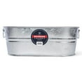 thumbnail image 1 of Behrens (#0-OV) Hot Dipped Galvanized Steel Oval Planter/Tub, 5.5 gal. - Silver, 1 of 5