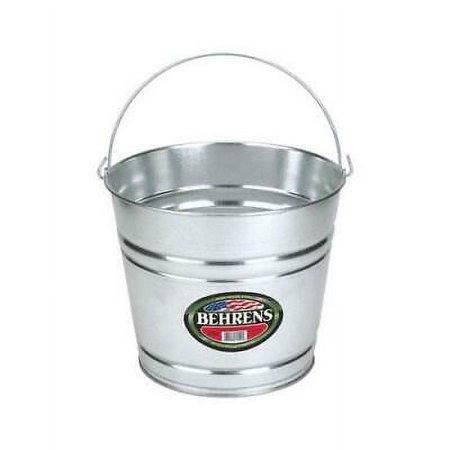 Behrens 085995000525 10 qt. Galvanized Pail Gray, 2PK