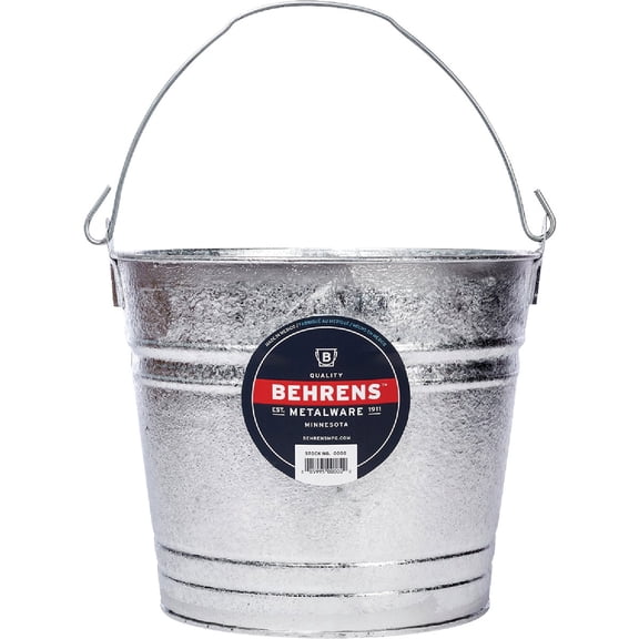 Behrens 12 qt. Galvanized Pail Gray
