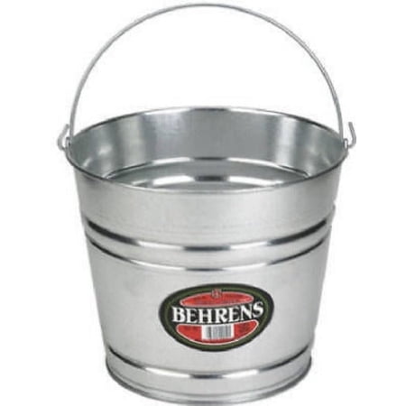 Behrens 1208GS 8 Quart Galvanized Sheet Steel Water Pail / Bucket With Handle - Quantity of 1