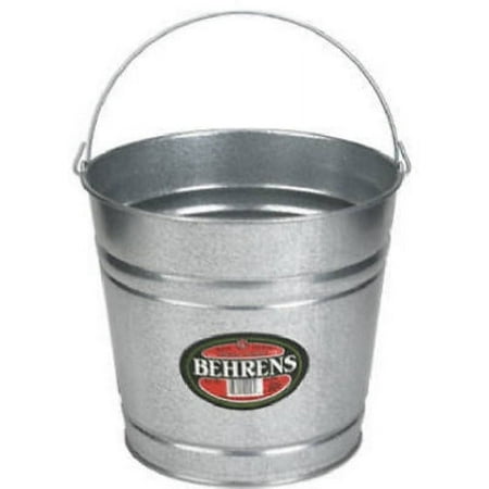 Behrens 1212GS 12 Quart Galvanized Sheet Steel Water Pail / Bucket With Handle - Quantity of 1