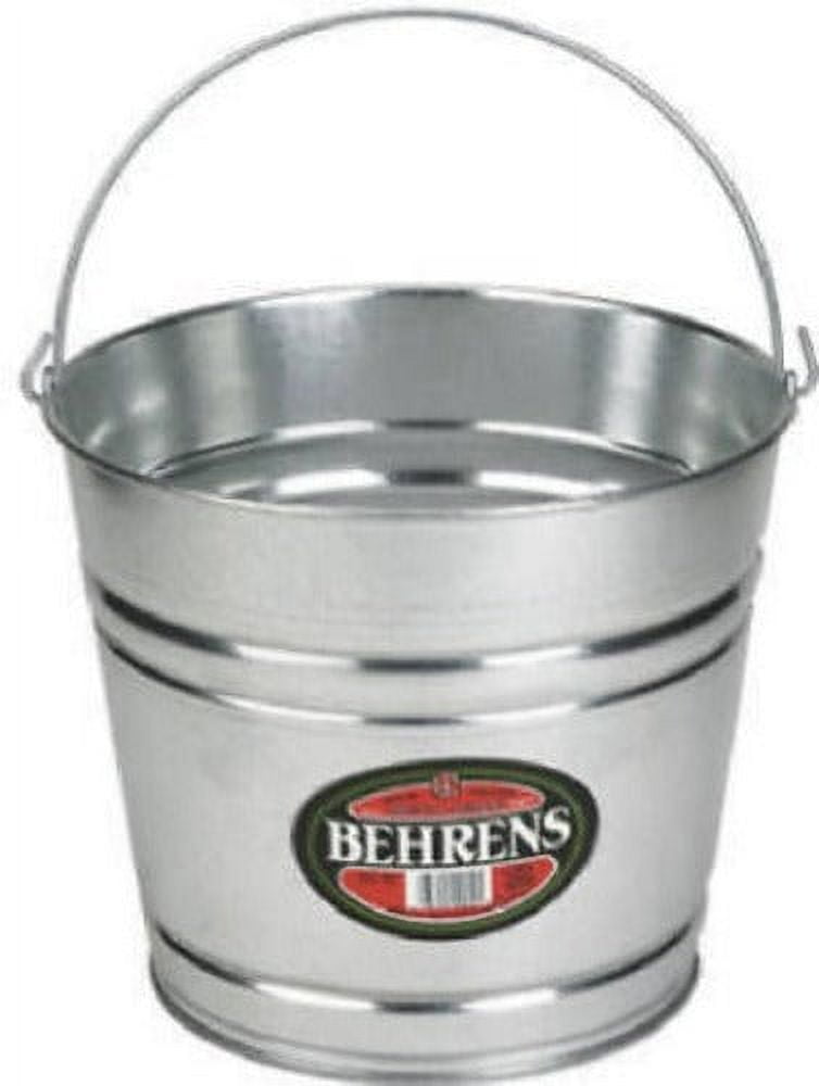 Behrens 1214GS 14 Quart Galvanized Sheet Steel Water Pail / Bucket With