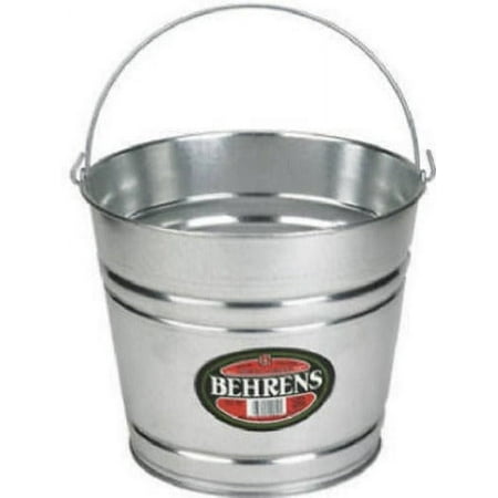 Behrens 1214GS 14 Quart Galvanized Sheet Steel Water Pail / Bucket With Handle - Quantity of 1