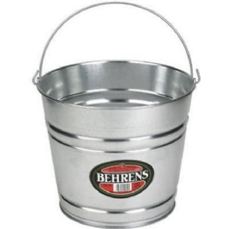 Behrens 1214GS 14 Quart Galvanized Sheet Steel Water Pail / Bucket With Handle - Quantity of 4