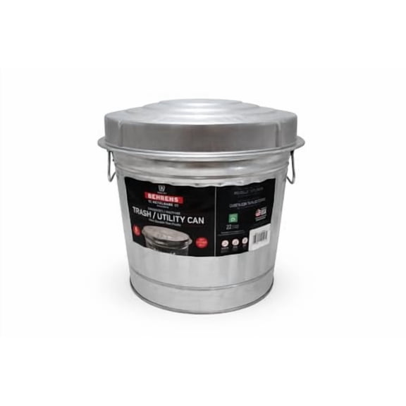 Behrens 6 Gallon Galanized Trash Can