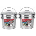 thumbnail image 1 of Behrens 6 Gallon Trash Can Steel in Silver — Heritage American-Made Outdoor & Workshop Container, 1 of 1