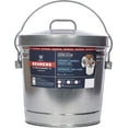 thumbnail image 1 of Behrens 6106K Galvanized Steel Locking Lid Trash Can, 6-Gallon, 1 of 11