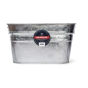 Behrens 62 Square Classic Zinc Galvanized Steel Beverage Tub, Rust Resistant