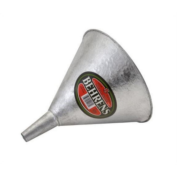 Behrens BF60 All Purpose Tin Funnel, 3 Quarts
