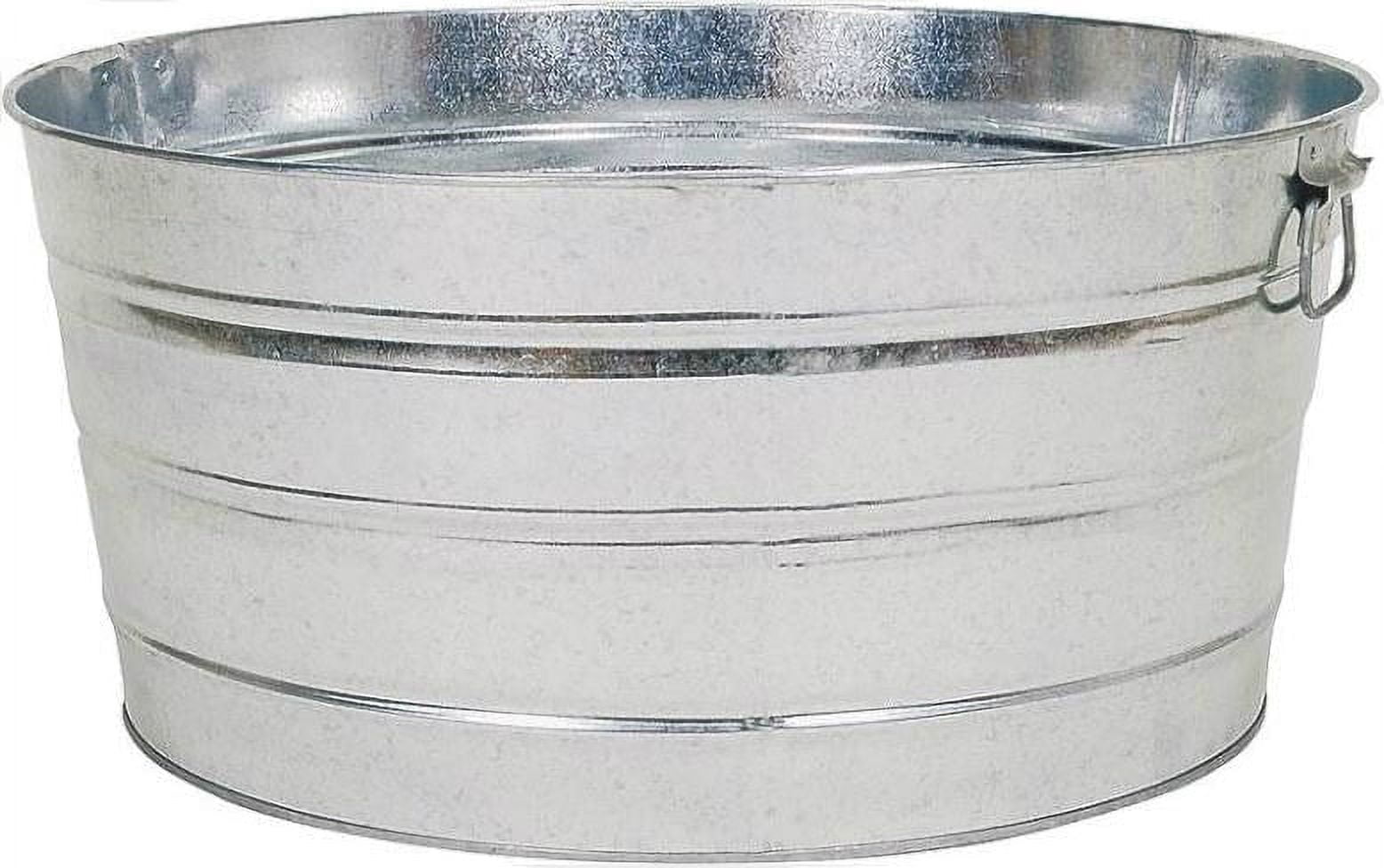 Behrens Behrens 3GS Galvanized Steel Round Tub, 17 Gallon