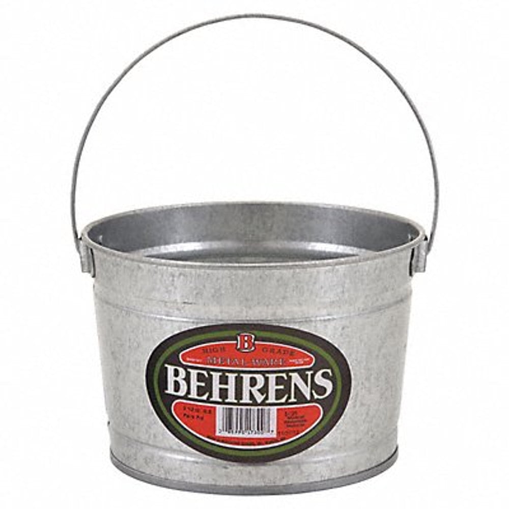 Behrens Bucket,34 gal,Silver B325 B325 ZOG1827397
