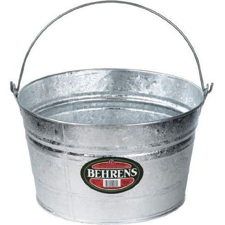 Behrens Steel Pail Steel in Silver — Heritage American-Made Outdoor & Workshop Container