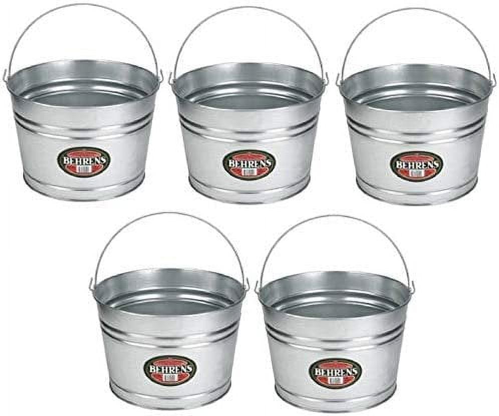 Behrens C17GS 4.25 Gallon Steel Round Wash Pail/Tub w Handle Quantity